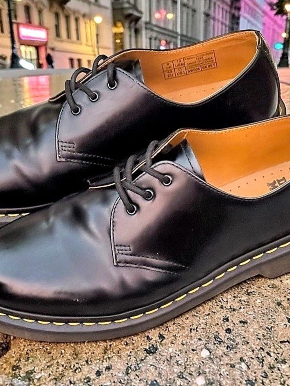 Dr. Martens 1461 Black Derby Shoes Like New